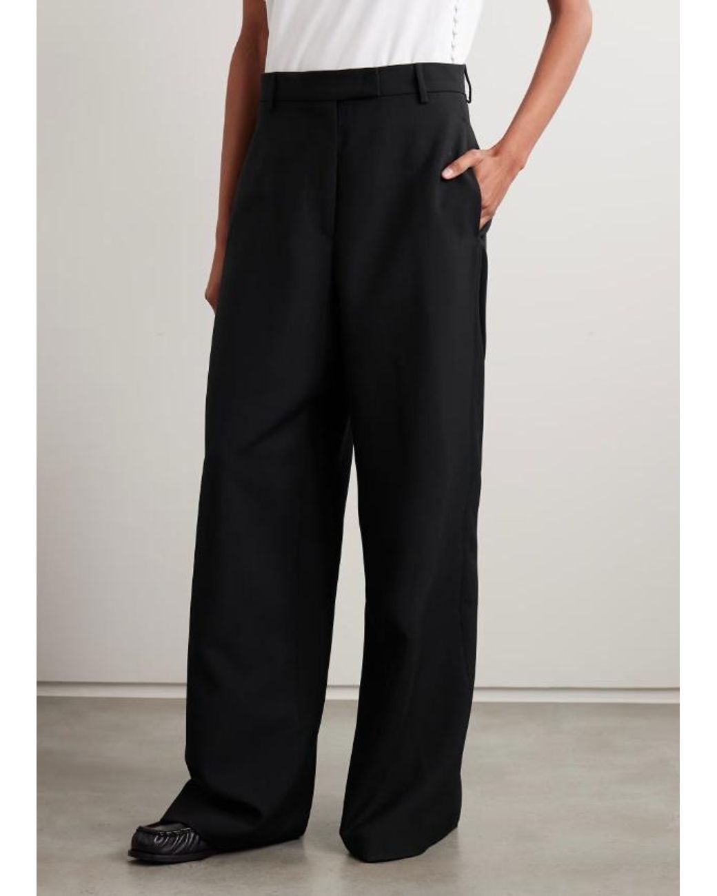 Dries Van Noten Blue Straight Leg Pants