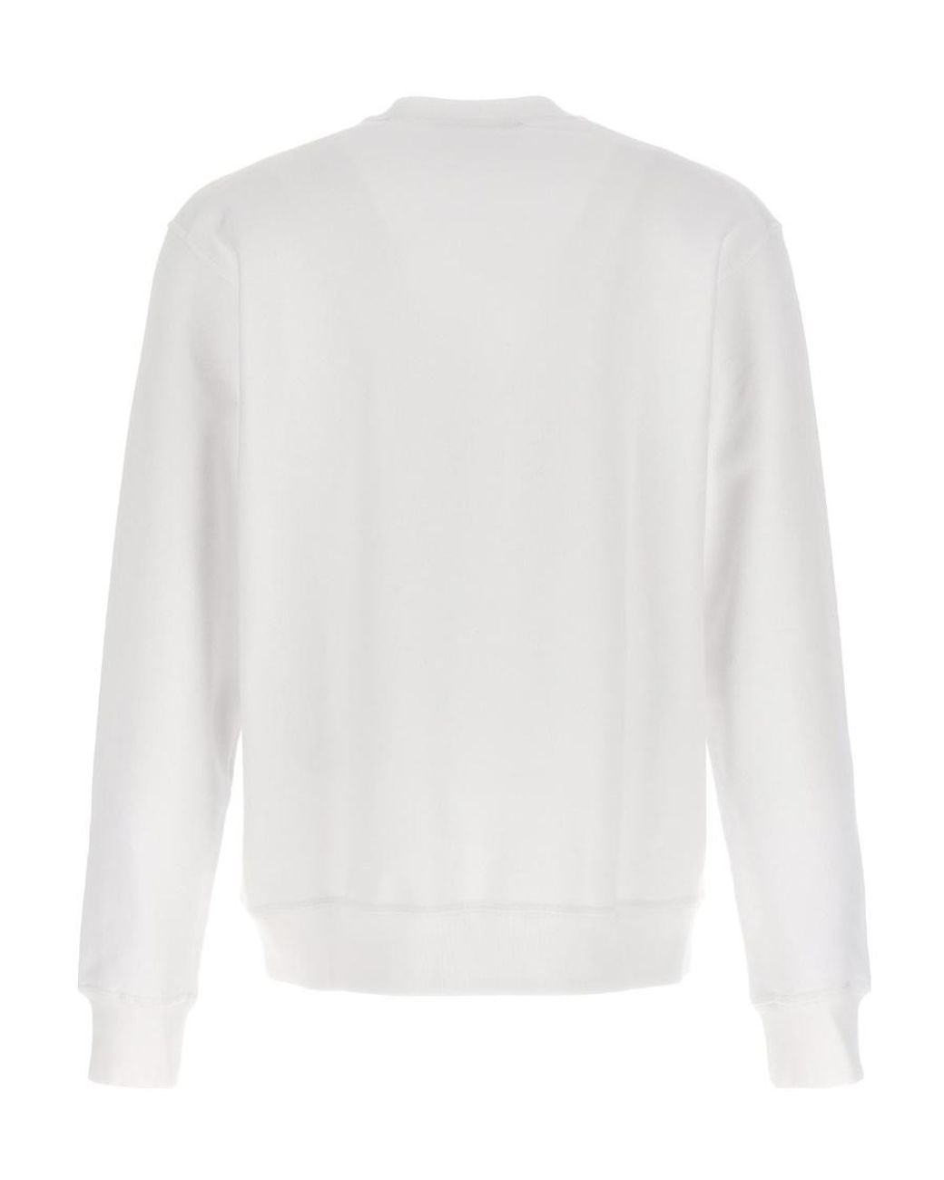 DSquared² White Logo Printed Crewneck Sweatshirt for men