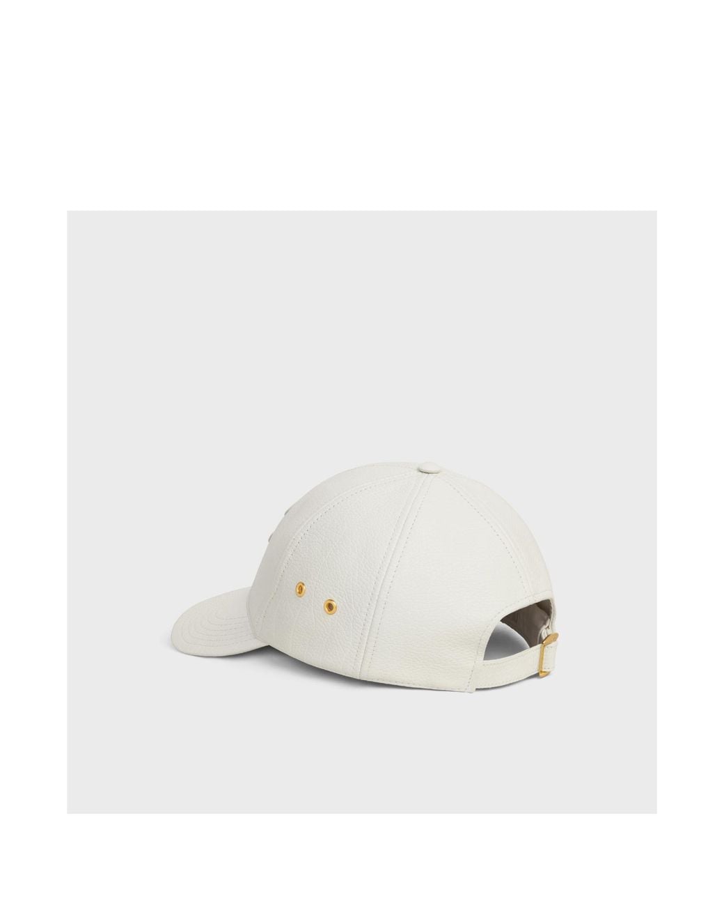Céline White Triomphe Baseball Cap