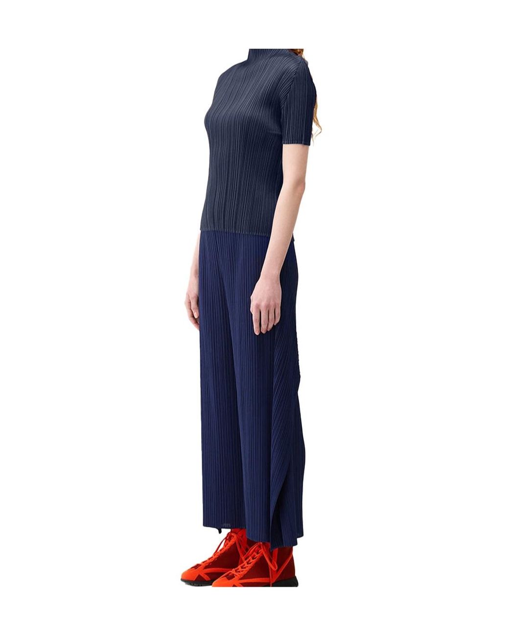 Pleats Please Issey Miyake Blue Monthly Colors September Shirt