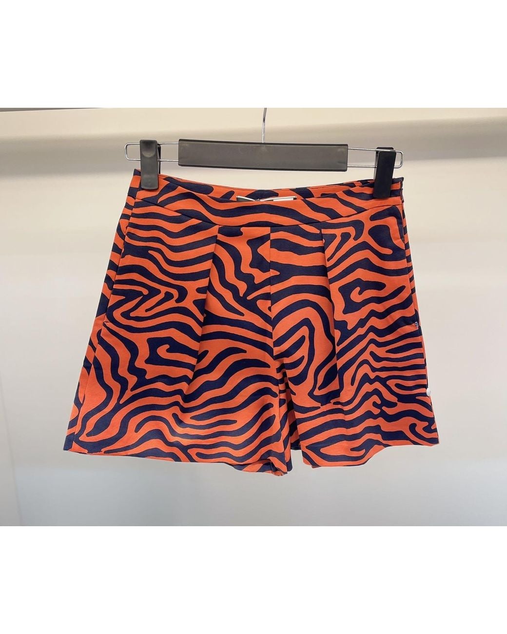 Sportmax Red Pattern Shorts