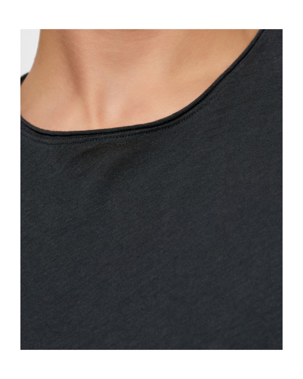 AllSaints Black Crew Neck Short-Sleeved T-Shirt for men