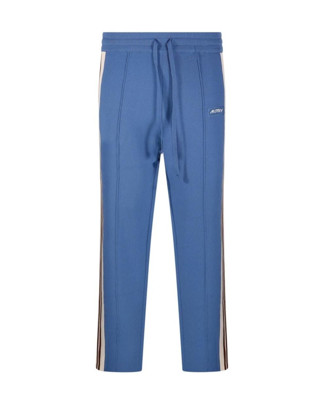 Autry Blue Logo Patch Drawstring Trousers for men
