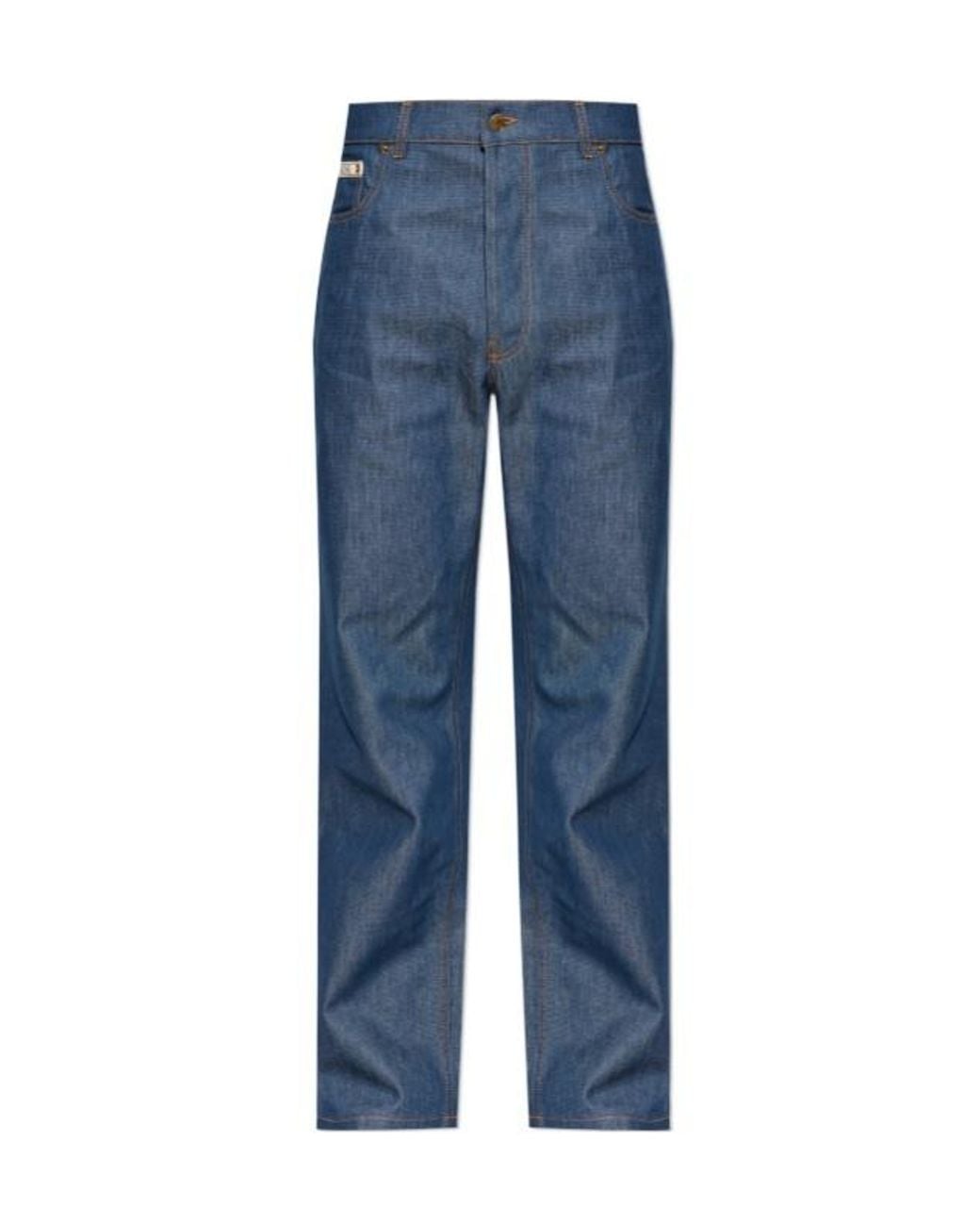 Moschino Blue Slightly Tapered Leg Jeans for men
