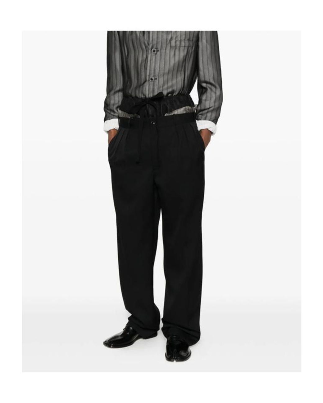 Maison Margiela Black Anonymity Of The Lining Trousers for men
