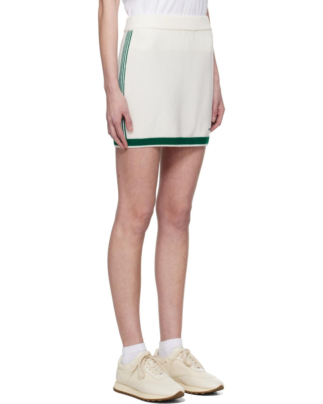Casablanca Natural Knit Tennis Mini Skirt