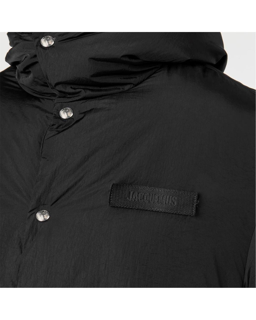 Jacquemus Black Long-Sleeved Hooded Cotton Jacket for men