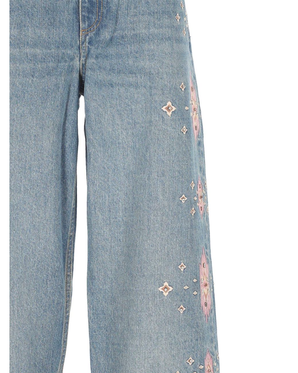 retroféte Blue Retrofete Vero Embroidered Jeans