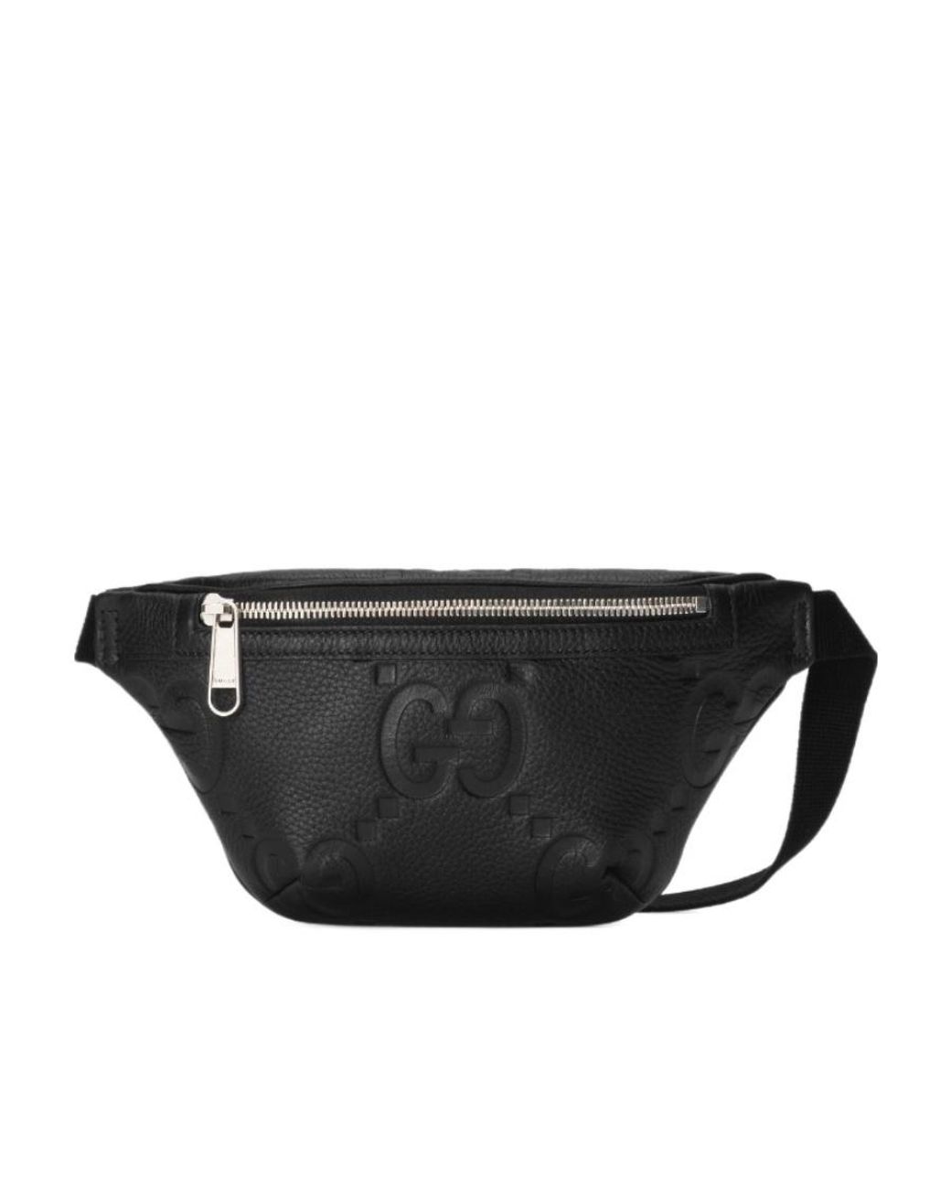 Gucci Black Jumbo Gg Small Belt Bag for men