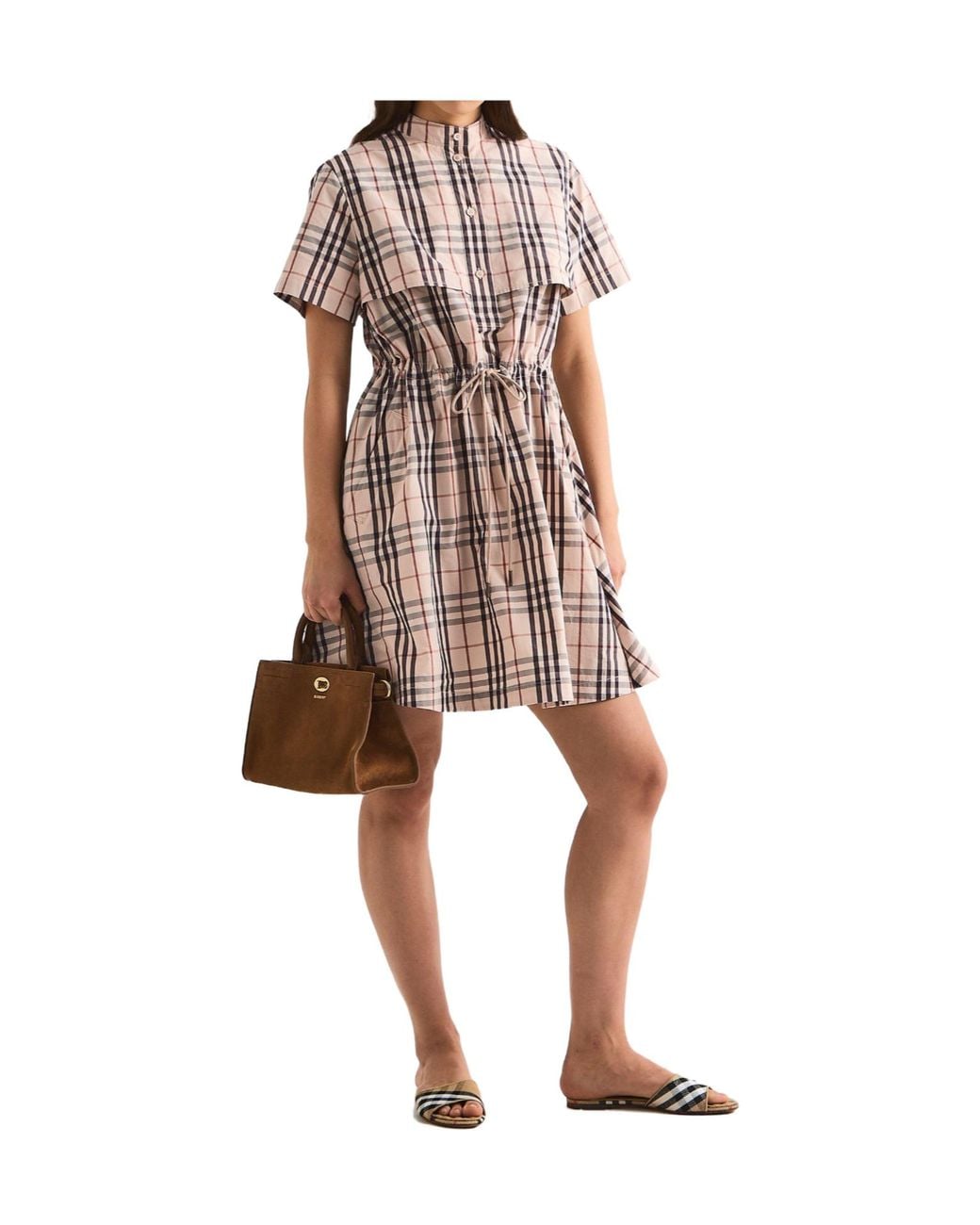 Burberry Multicolor Minimalist Shirt Dress