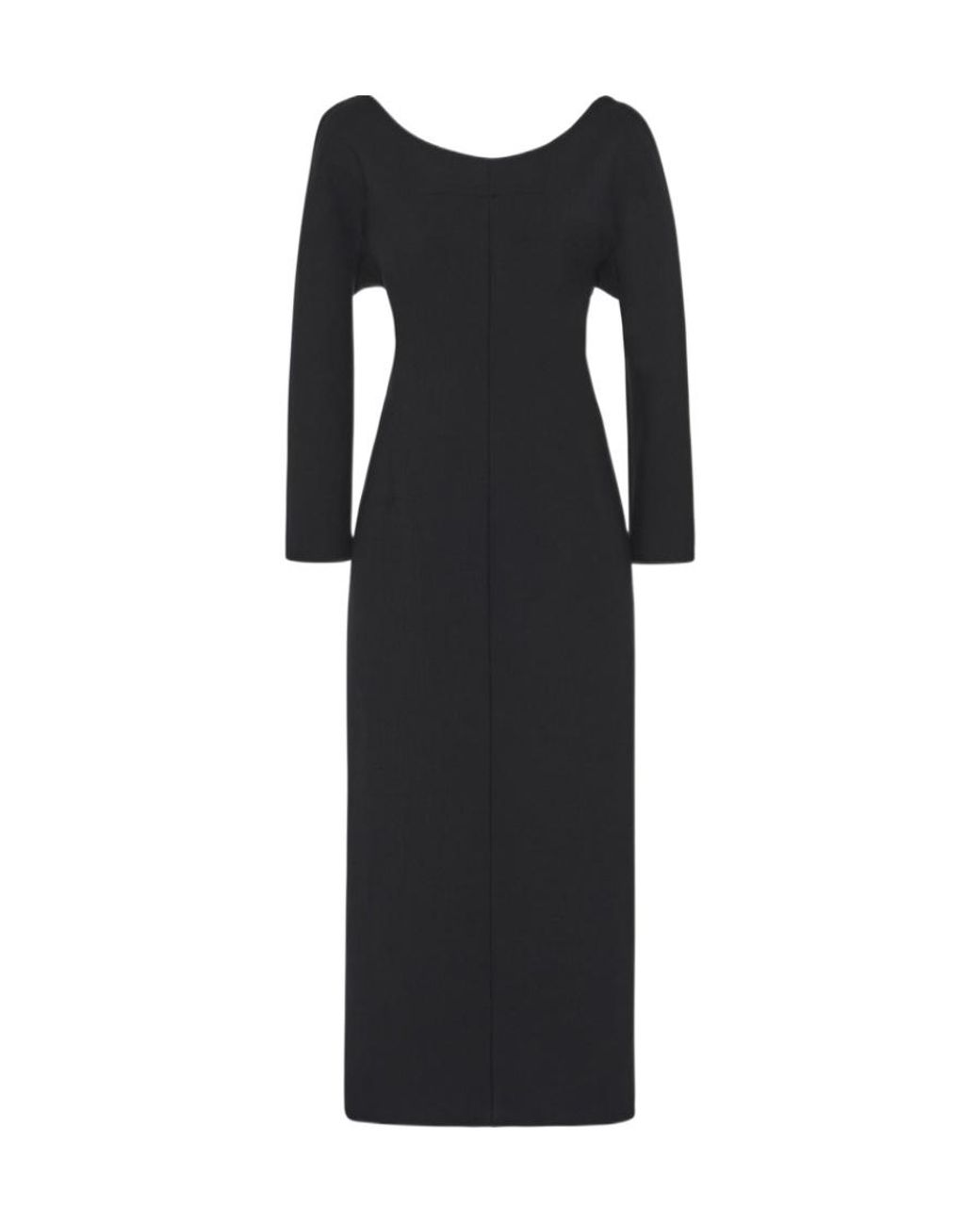 The Row Black Fit Dress