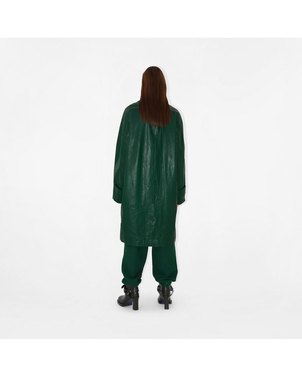 Burberry Green Logo Patch Sweatpants