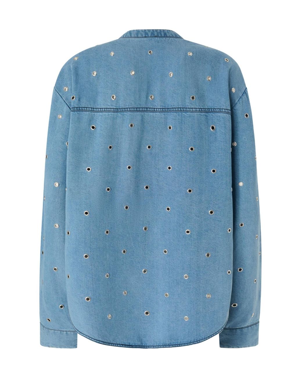 Pinko Blue Bellicoso Blusa Light Denim Shirt