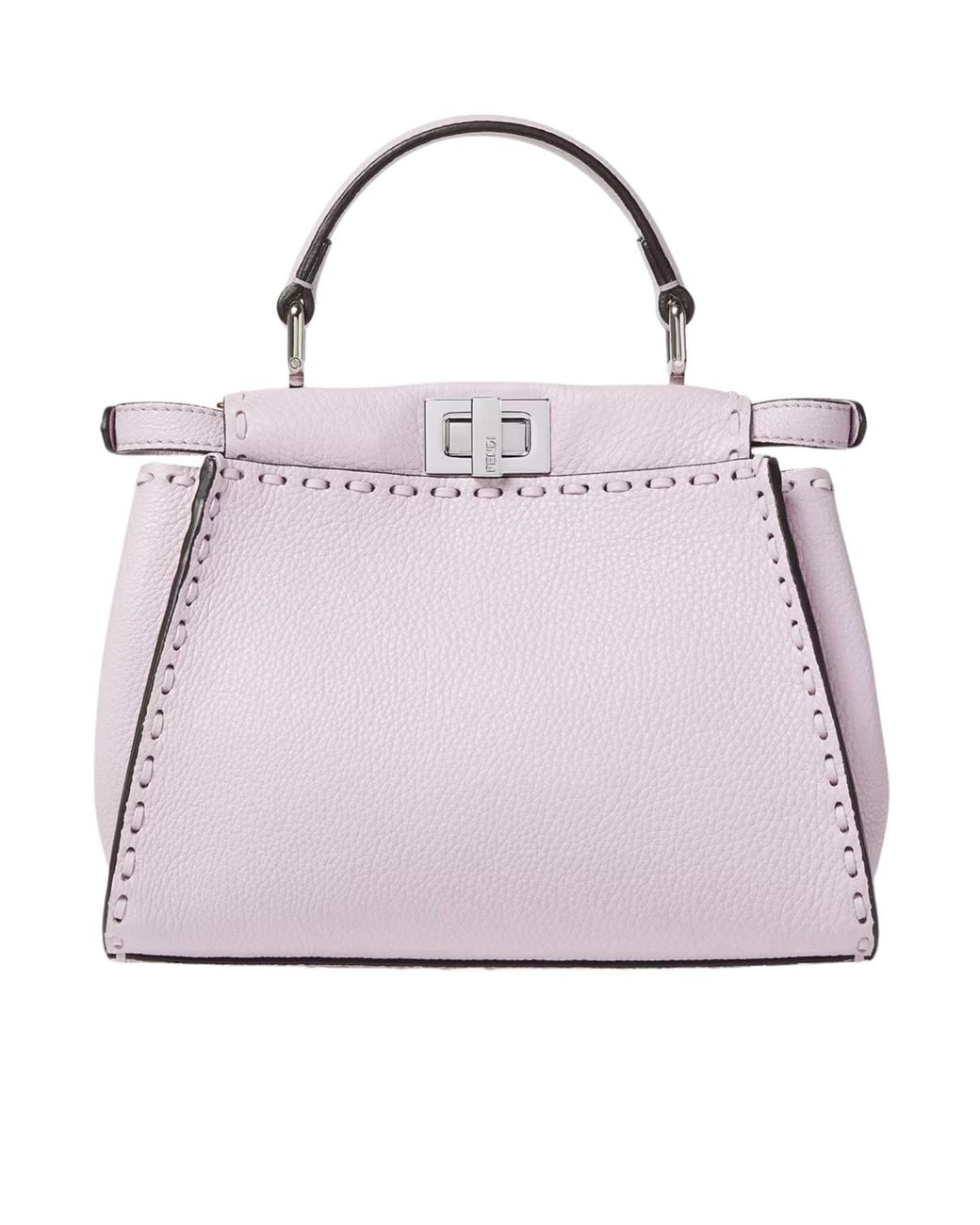 Fendi Pink Peekaboo Mini Top Handle Bag