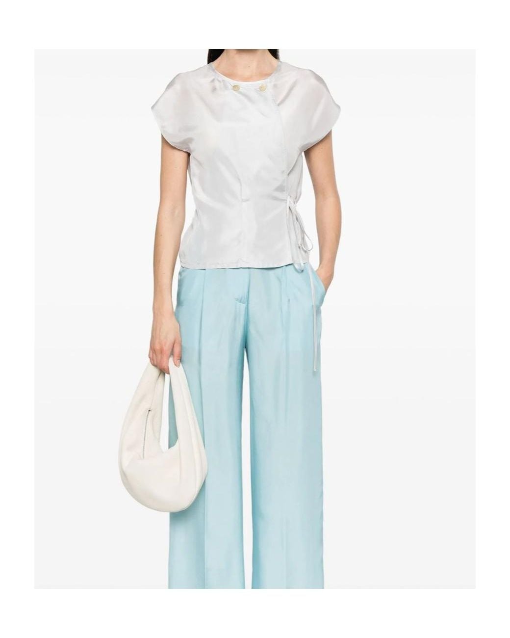 Forte_forte White Wrap Top