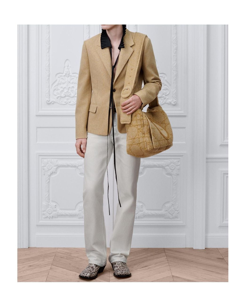Dior Natural Single-Breasted Jacket for men