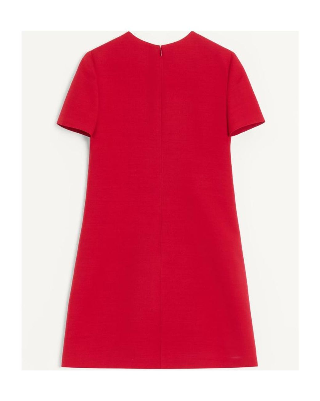 Valentino Red Crepe Couture Short Dress