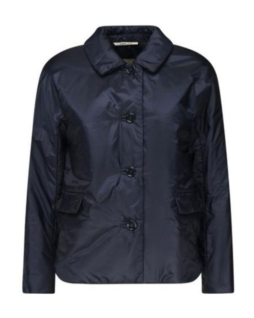 Max Mara Blue The Cube Button-Up Coat