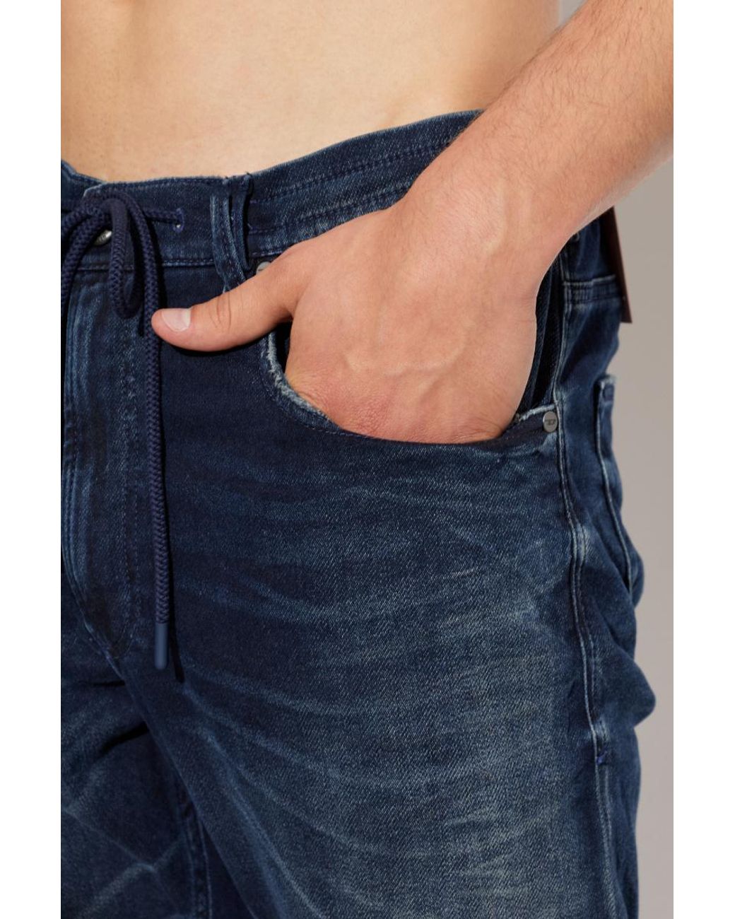 DIESEL Blue D-Krooley B Tapered Jeans for men