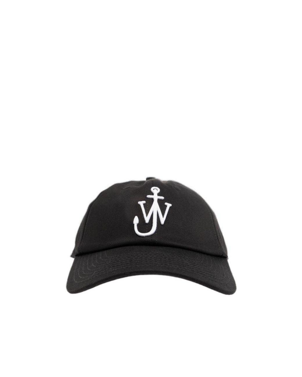 J.W. Anderson Black Jw Anderson Curved Peak Logo Embroidered Baseball Cap