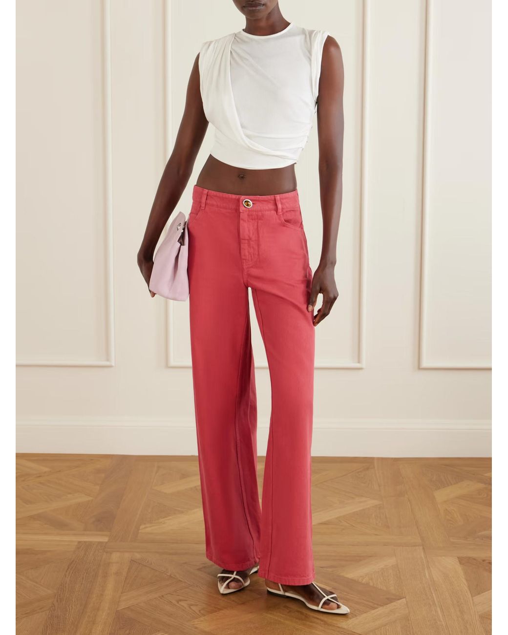 Christopher Esber White Verve Draped Top
