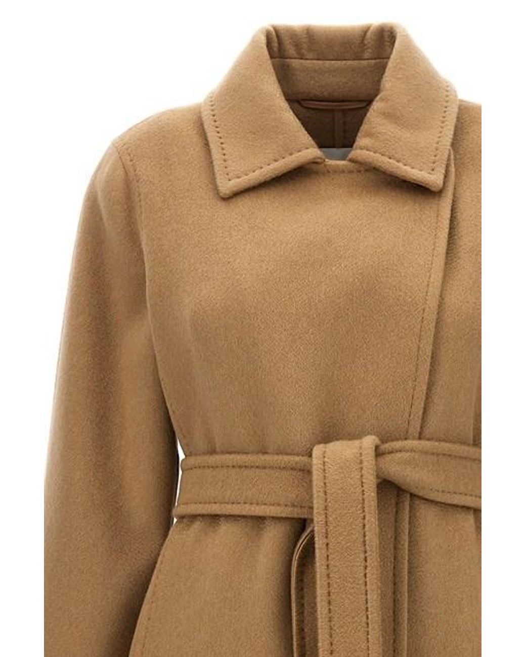 Max Mara Natural Manuela Icon Belted Coat
