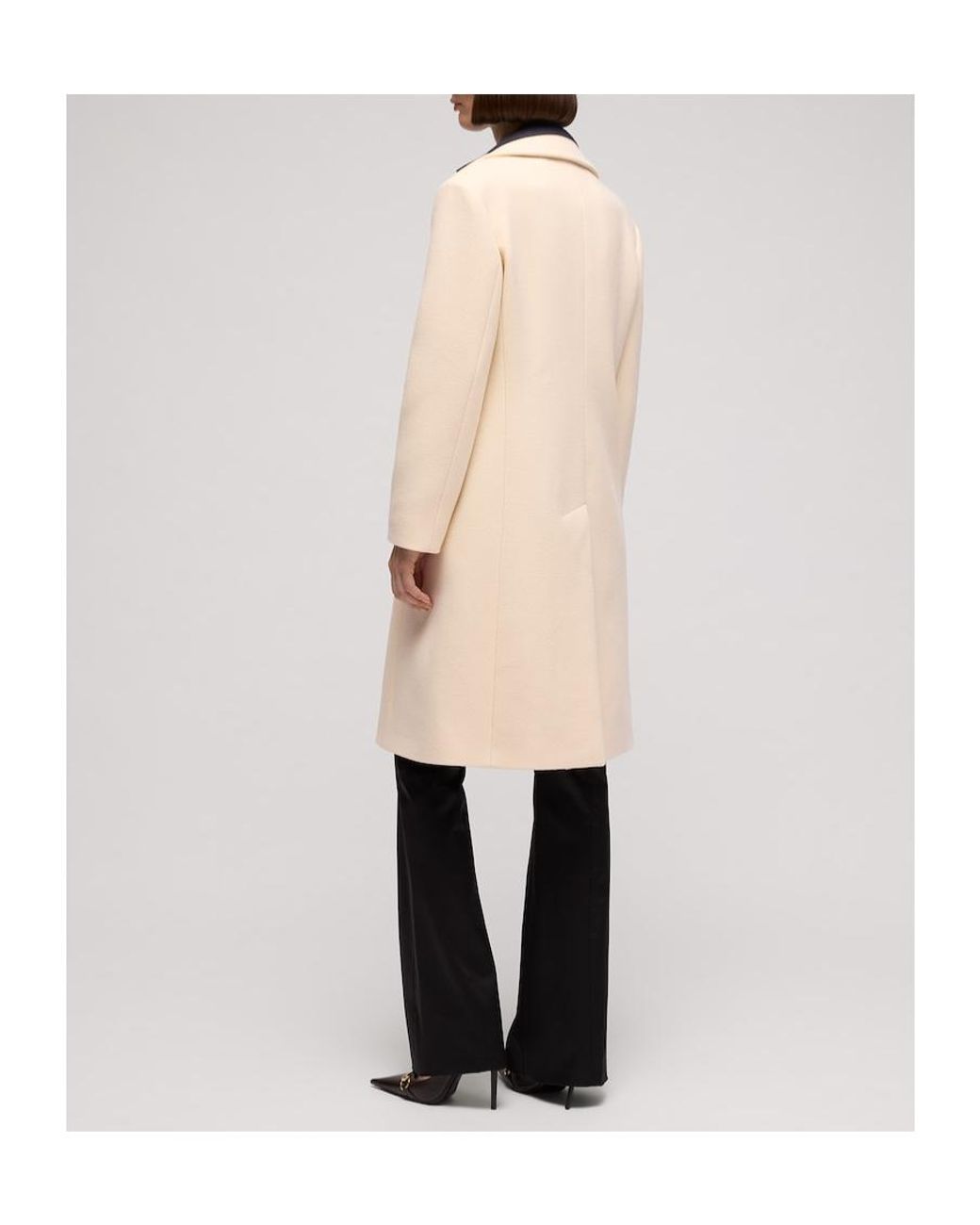 Gucci Natural Textured Wool Coat
