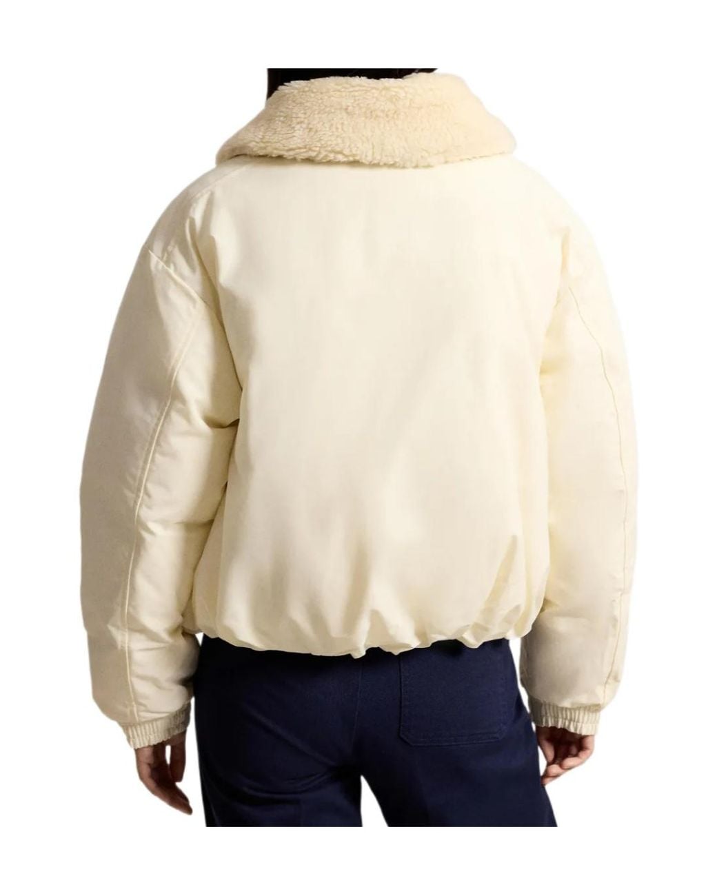 Polo Ralph Lauren Natural High-Pile-Collar Down Puffer Jacket
