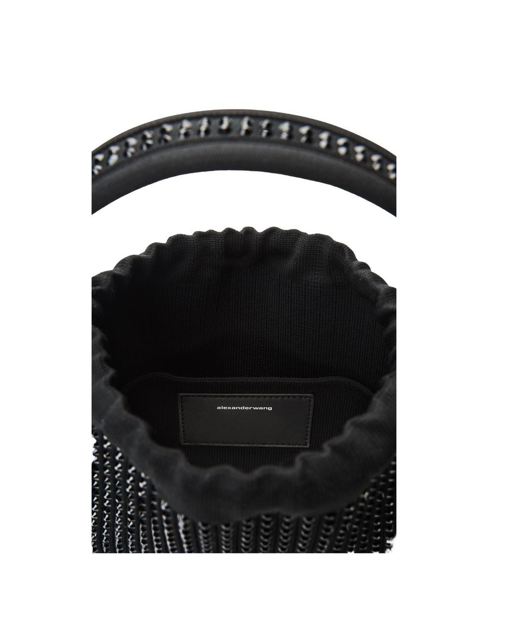Alexander Wang Black Ryan Drawstring Small Shoulder Bag