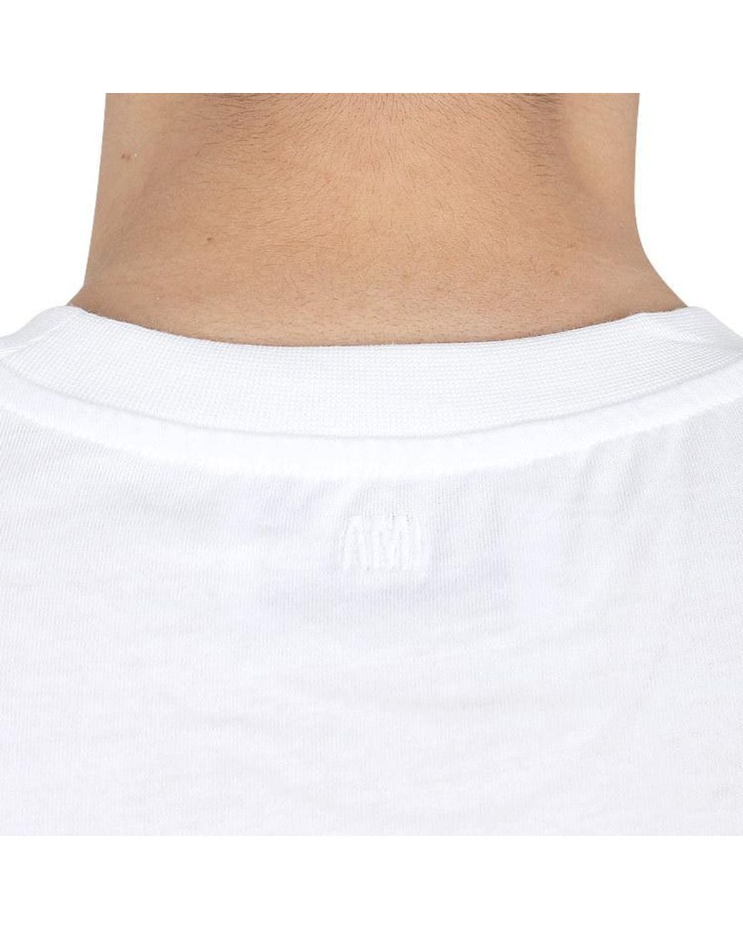 AMI White Short-Sleeved T-Shirt