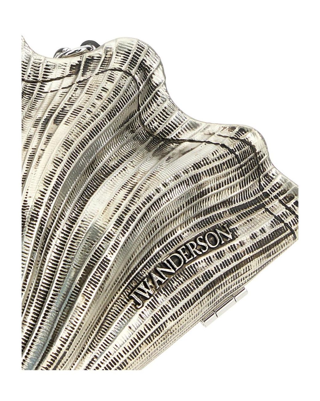 J.W. Anderson Natural Jw Anderson Shell Metal Clutch Bag