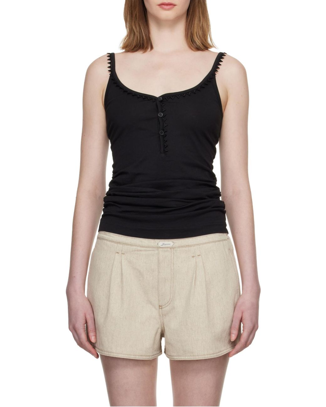 Jacquemus Black Le Debardeur Clavela Tank Top