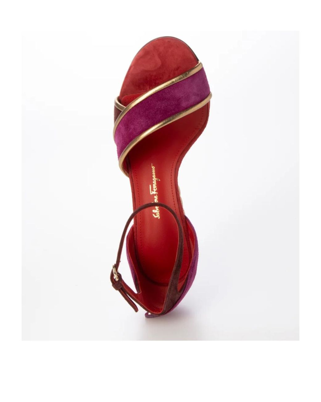 Ferragamo Pink Logo Details High-Heeled Sandals