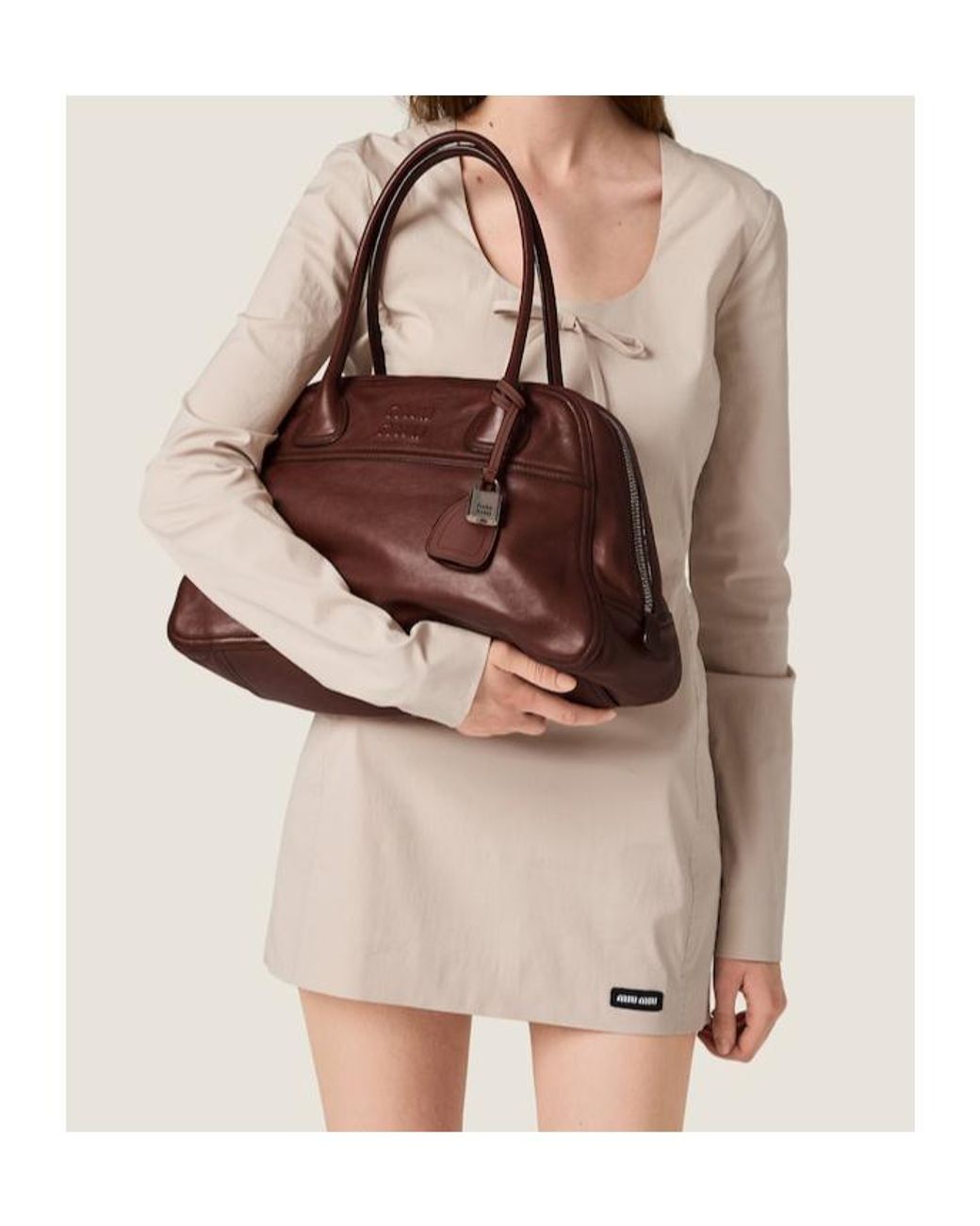 Miu Miu Brown Vivant Leather Bag