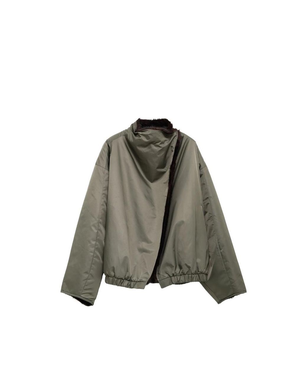 Frankie Shop Gray Reversible Short Jacket