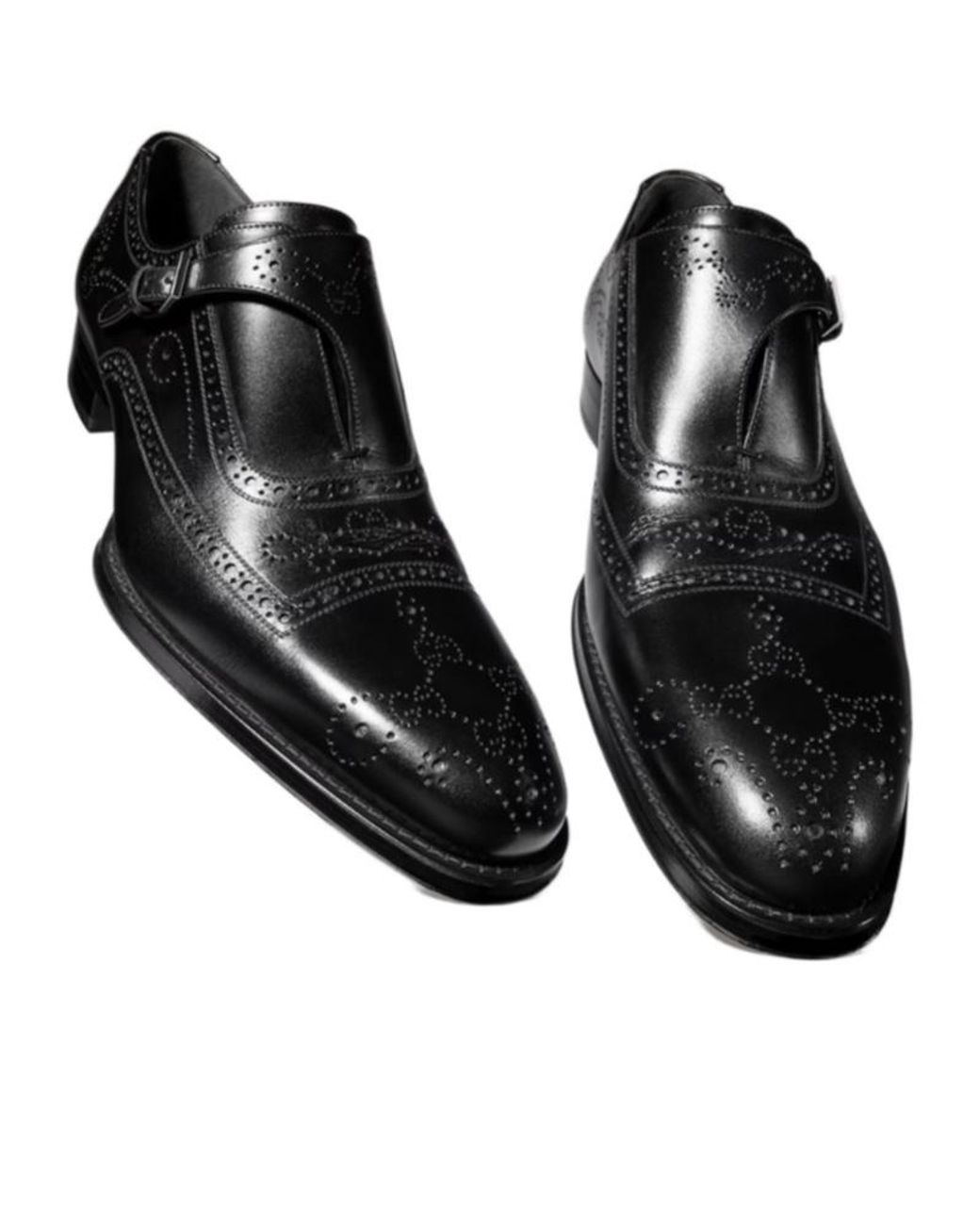 Gucci Black Monk Strap Shoe for men