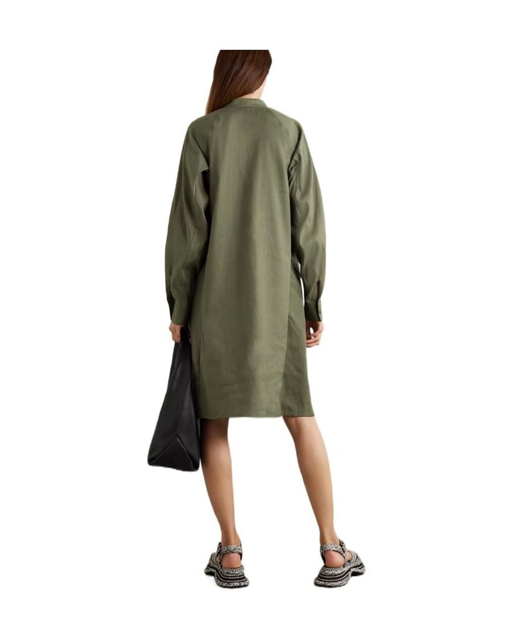Loewe Green Anagram Tunic Dress