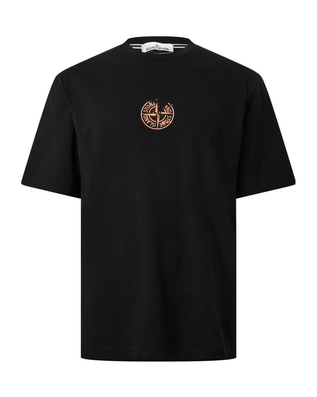Stone Island Black Simple T-Shirt for men