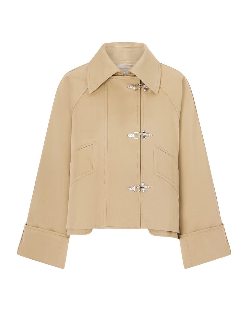 Patou Natural Collared Casual Jacket