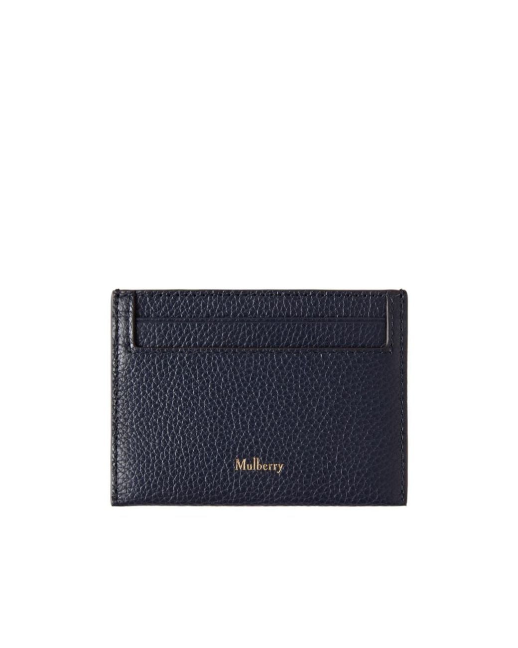 Mulberry Blue Logo Embossed Cardholder