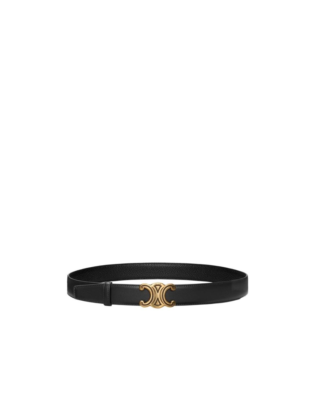Céline White Triomphe Helium Buckle Reversible Strap 30Mm for men