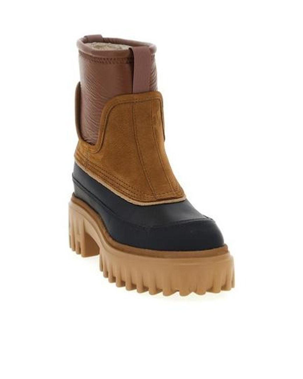 Hogan Brown H700 Ankle Boots