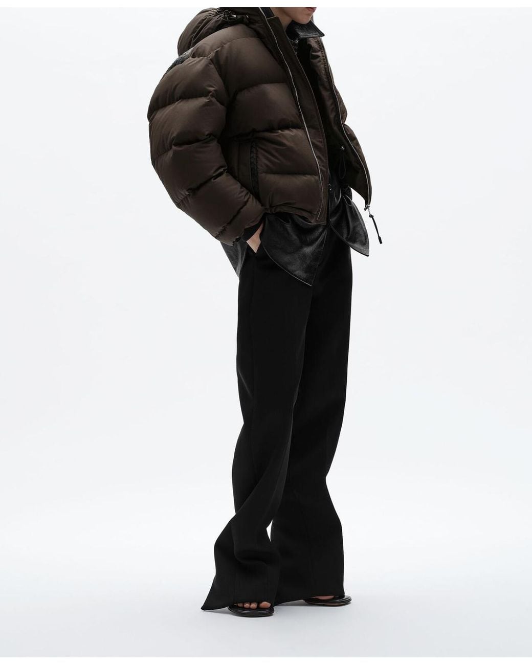 Bottega Veneta Black Quilted Cotton Jacket With Intrecciato Detailing