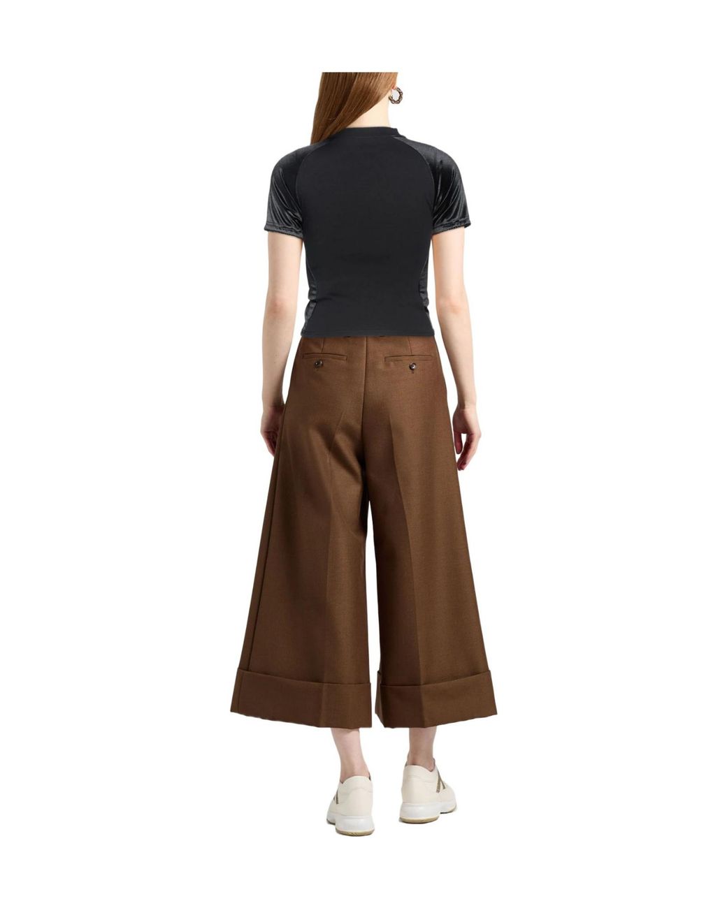 Balenciaga Black Satinshort Tops