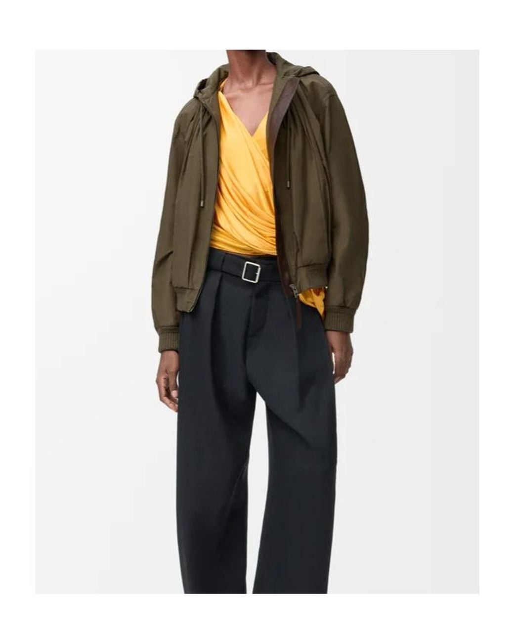 Loewe Brown Hooded Jacket