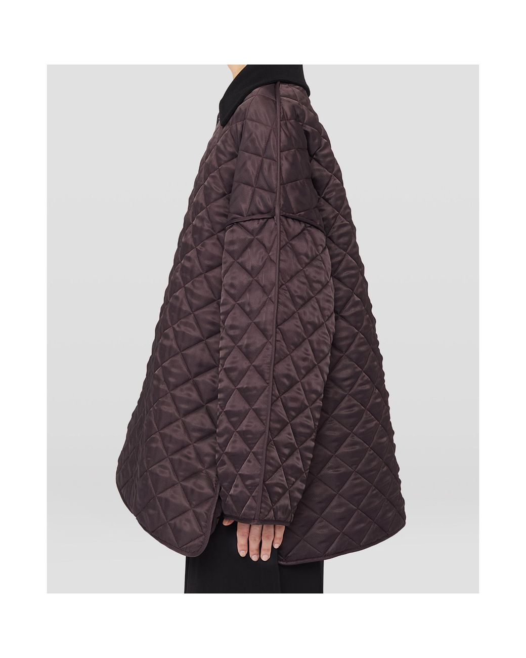 Jil Sander Brown Quilted Down Jacket for men