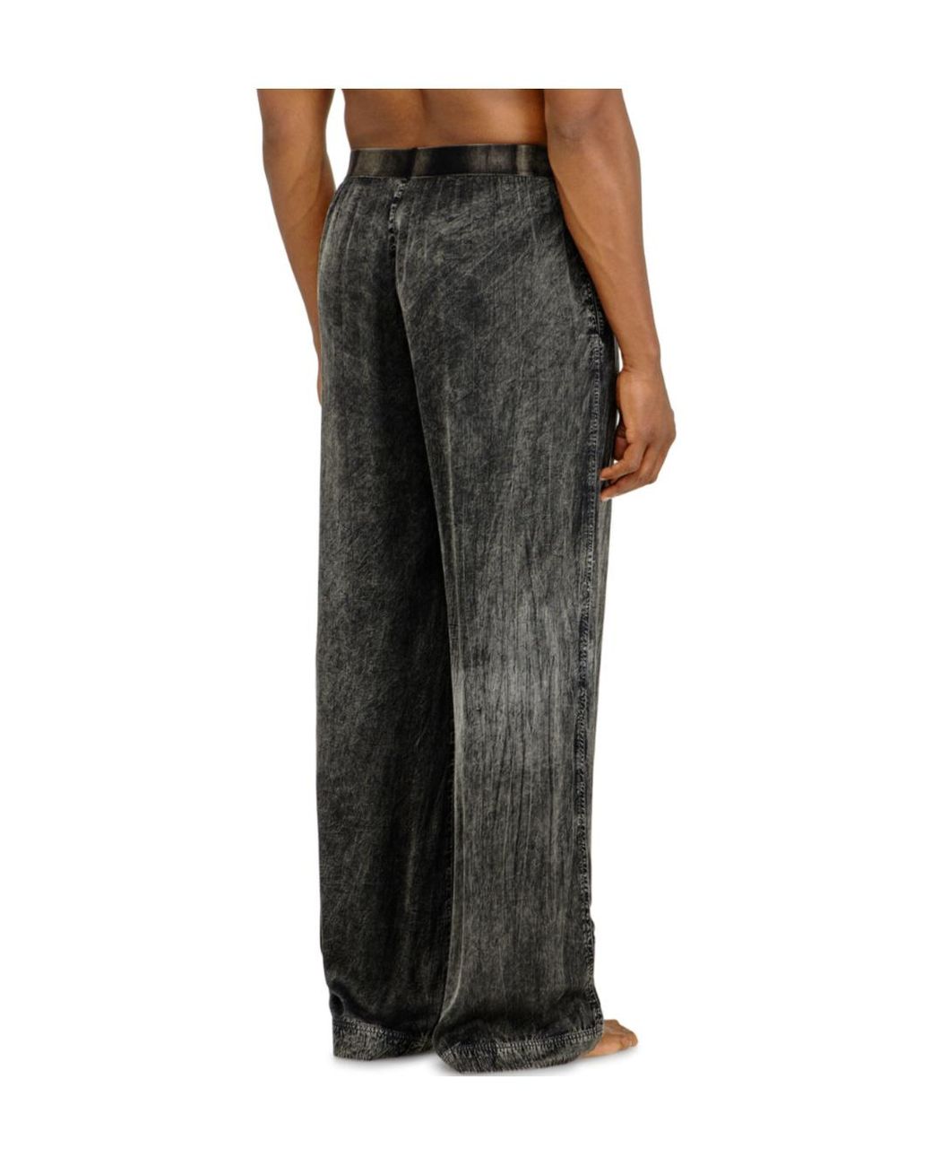 DIESEL Gray Zayne Wide-Leg Pants for men