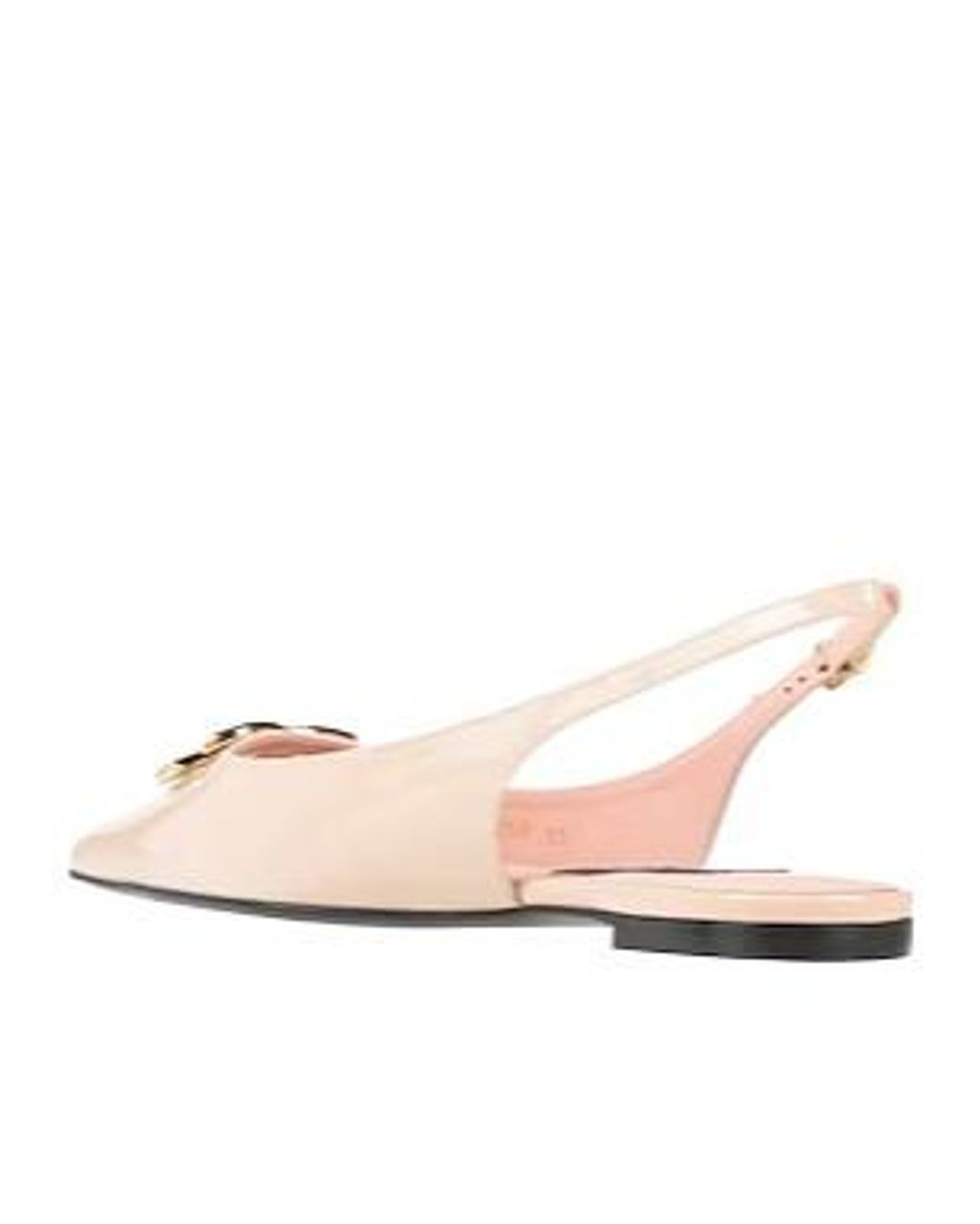 Dolce & Gabbana Pink Pointed Toe Patent Leather Ballet Flats