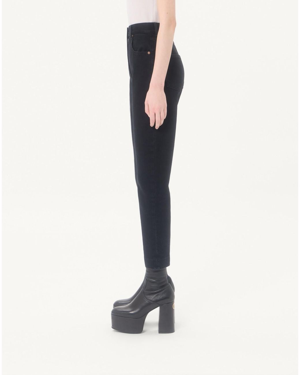 Valentino Blue Denim Trousers