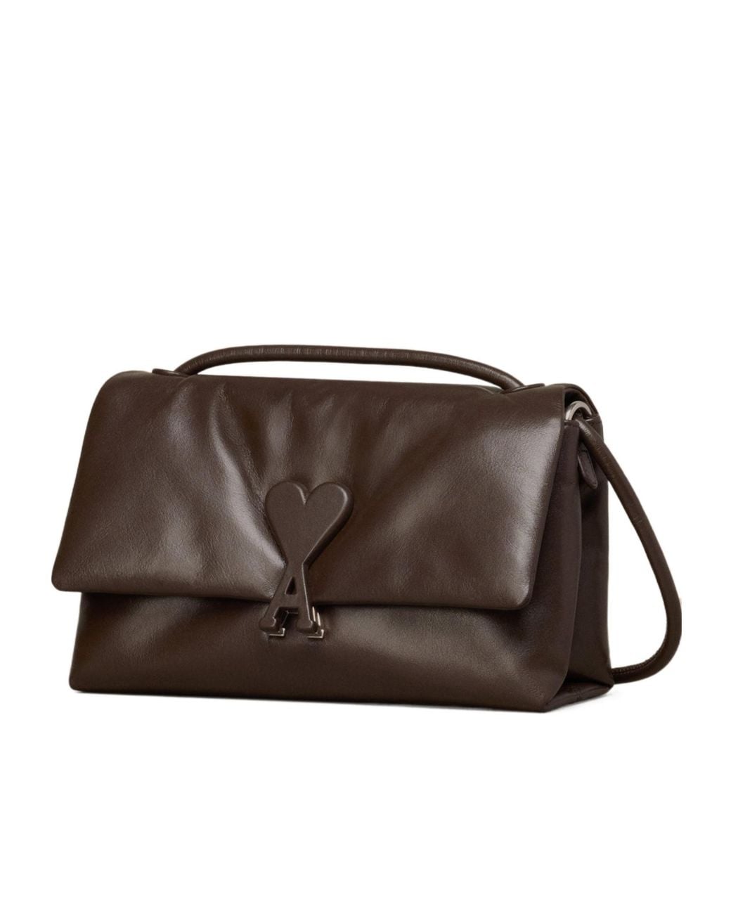 AMI Brown Ami Voulez Vous Shoulder Bag
